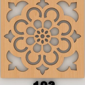 Intra απο ξύλο plywood 3mm-4mm πάχος – Σετ Σχεδίασης Ξύλινου Σουβέρ Trivet Grill 172 Δίασταση  20x20 cm INTRAFABR-54597105 - Image 2