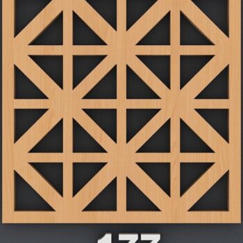 Intra απο ξύλο plywood 3mm-4mm πάχος – Πρότυπα διακόσμησης τοίχου με ξύλινο σουβέρ Δίασταση  40x30 cm INTRAFABR-40251077 - Image 2