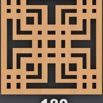 Intra απο ξύλο plywood 3mm-4mm πάχος – Πρότυπα διακόσμησης τοίχου με ξύλινο σουβέρ Δίασταση  40x30 cm INTRAFABR-40251077 - Image 5