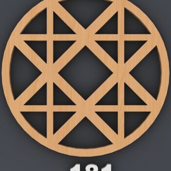 Intra απο ξύλο plywood 3mm-4mm πάχος – Πρότυπα διακόσμησης τοίχου με ξύλινο σουβέρ Δίασταση  40x30 cm INTRAFABR-40251077 - Image 6