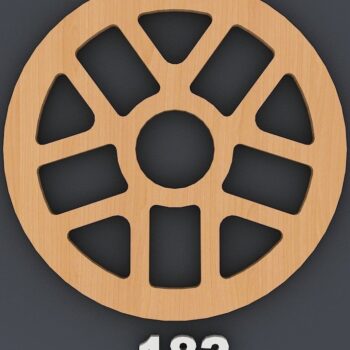 Intra απο ξύλο plywood 3mm-4mm πάχος – Πρότυπα διακόσμησης τοίχου με ξύλινο σουβέρ Δίασταση  40x30 cm INTRAFABR-40251077 - Image 7