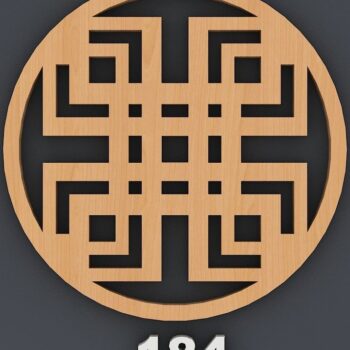 Intra απο ξύλο plywood 3mm-4mm πάχος – Πρότυπα διακόσμησης τοίχου με ξύλινο σουβέρ Δίασταση  40x30 cm INTRAFABR-40251077 - Image 9