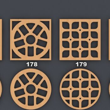 Intra απο ξύλο plywood 3mm-4mm πάχος – Πρότυπα διακόσμησης τοίχου με ξύλινο σουβέρ Δίασταση  40x30 cm INTRAFABR-40251077 - Image 10