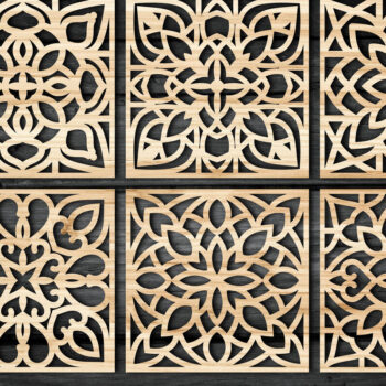 Intra απο ξύλο plywood 3mm-4mm πάχος – Σχεδιασμός σουβέρ ξύλου / Cnc Δίασταση  20x20 cm INTRAFABR-49786493 - Image 3