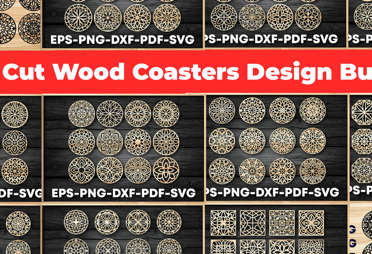 Intra απο ξύλο plywood 3mm-4mm πάχος – Σχεδίαση σουβέρ / Δέσμη κοπής με λέιζερ Δίασταση  20x20 cm INTRAFABR-81334688