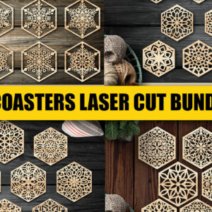 Intra απο ξύλο plywood 3mm-4mm πάχος – Σχεδιασμός σουβέρ ξύλου / Πακέτο κοπής με λέιζερ3 Δίασταση  20x20 cm INTRAFABR-94584975