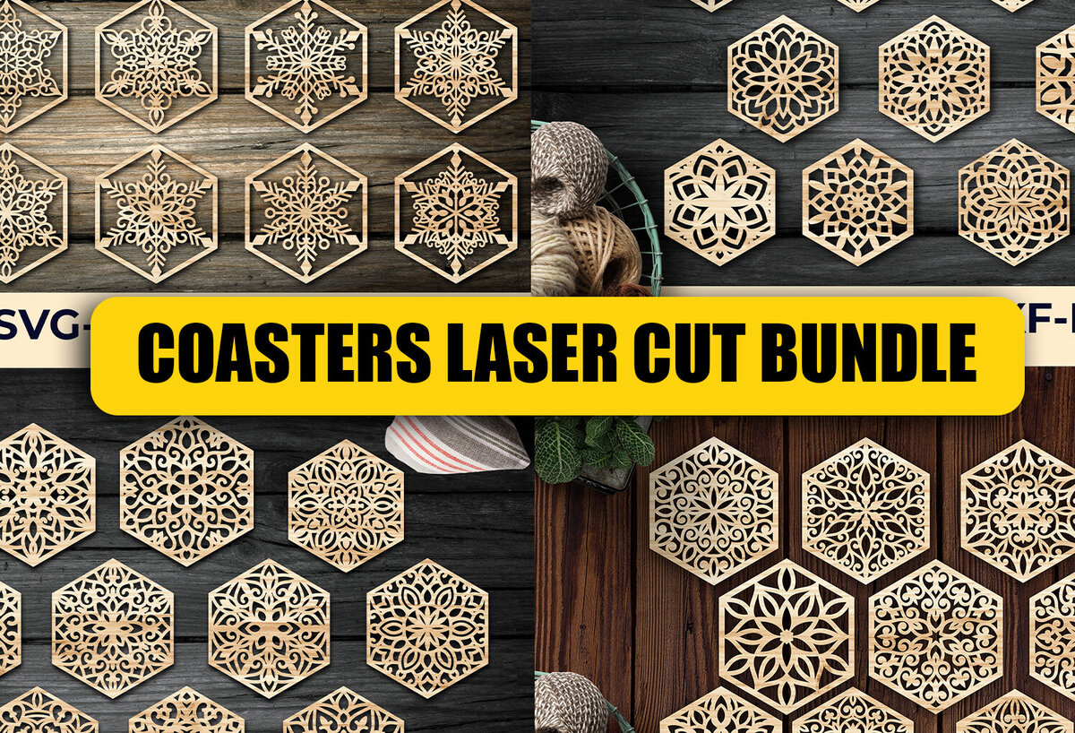 Intra απο ξύλο plywood 3mm-4mm πάχος – Σχεδιασμός σουβέρ ξύλου / Πακέτο κοπής με λέιζερ3 Δίασταση  20x20 cm INTRAFABR-94584975