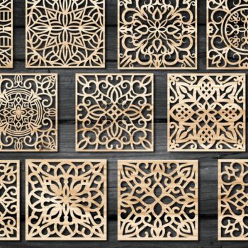 Intra απο ξύλο plywood 3mm-4mm πάχος – Σχεδιασμός σουβέρ ξύλου / Πακέτο κοπής με λέιζερ3 Δίασταση  20x20 cm INTRAFABR-92723927 - Image 3