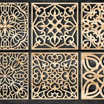 Intra απο ξύλο plywood 3mm-4mm πάχος – Σχεδιασμός σουβέρ ξύλου / Πακέτο κοπής με λέιζερ3 Δίασταση  20x20 cm INTRAFABR-92723927 - Image 4