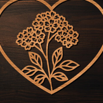 Intra απο ξύλο plywood 3mm-4mm πάχος – Ξύλο κοπής Valentine Heart Δίασταση  20x20 cm INTRAFABR-113516940 - Image 1