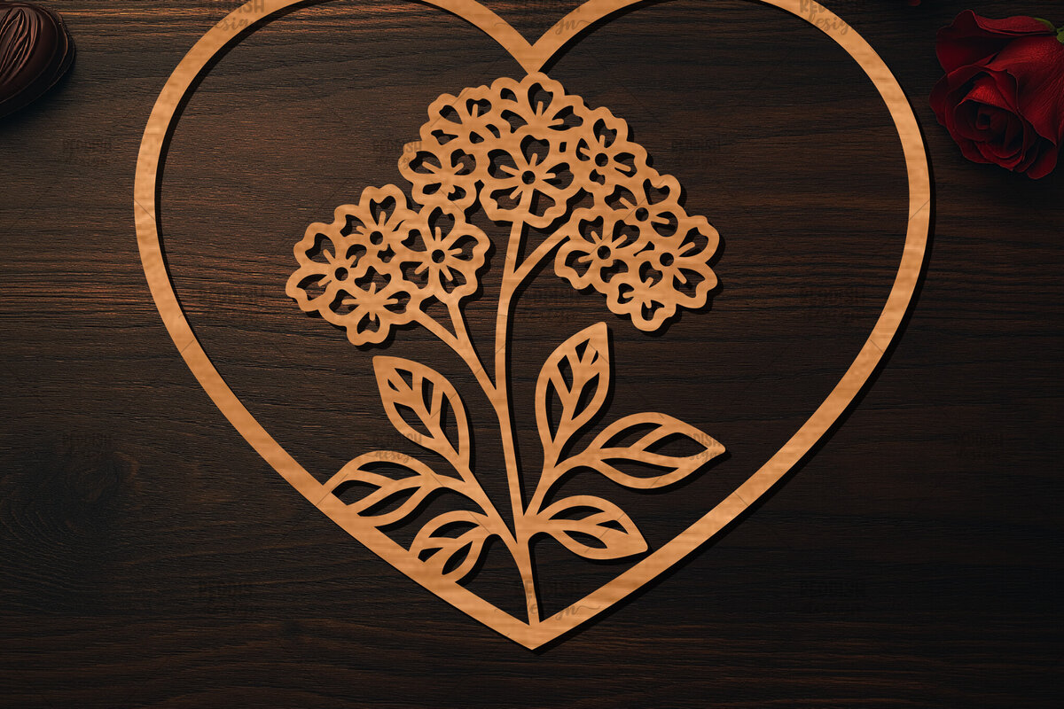 Intra απο ξύλο plywood 3mm-4mm πάχος – Ξύλο κοπής Valentine Heart Δίασταση  20x20 cm INTRAFABR-113516940
