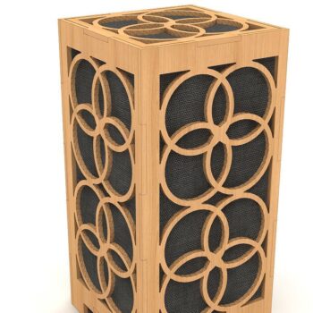 Intra απο ξύλο plywood 3mm-4mm πάχος – Ξύλινο φωτιστικό γραφείου / Πρότυπα κοπής Δίασταση  20x20 cm INTRAFABR-39076917 - Image 1