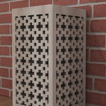 Intra απο ξύλο plywood 3mm-4mm πάχος – Ξύλινη λάμπα γραφείου Αρχεία κομμένα με λέιζερ Δίασταση  20x20 cm INTRAFABR-39076764 - Image 1