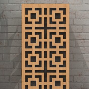 Intra απο ξύλο plywood 3mm-4mm πάχος – Φωτιστικό γραφείου ξύλου /  με λέιζερ Δίασταση  20x20 cm INTRAFABR-39077056 - Image 1