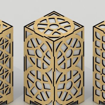 Intra απο ξύλο plywood 3mm-4mm πάχος – Ξύλινες λάμπες γραφείου Πακέτο Cut Laser Δίασταση  20x20 cm INTRAFABR-39966911 - Image 1