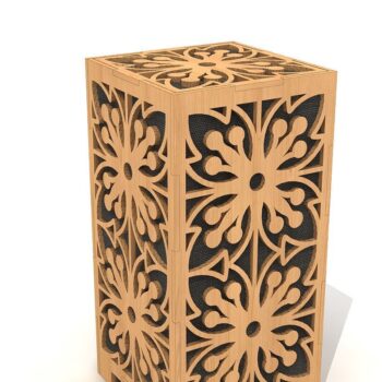 Intra απο ξύλο plywood 3mm-4mm πάχος – Ξύλινες λάμπες γραφείου Πακέτο Cut Laser Δίασταση  20x20 cm INTRAFABR-39077164 - Image 3