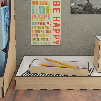 Intra απο ξύλο plywood 3mm-4mm πάχος – Ξύλινη οργάνωση γραφείου / θήκη εγγράφων Δίασταση  20x20 cm INTRAFABR-80818177 - Image 1