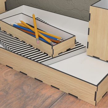 Intra απο ξύλο plywood 3mm-4mm πάχος – Ξύλινη οργάνωση γραφείου / θήκη εγγράφων Δίασταση  20x20 cm INTRAFABR-80818177 - Image 3