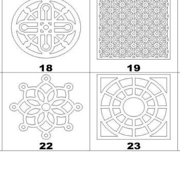Intra απο ξύλο plywood 3mm-4mm πάχος – Wood Drink Coaster Bundle Plan Glowforge Δίασταση  20x20 cm INTRAFABR-37087862 - Image 1
