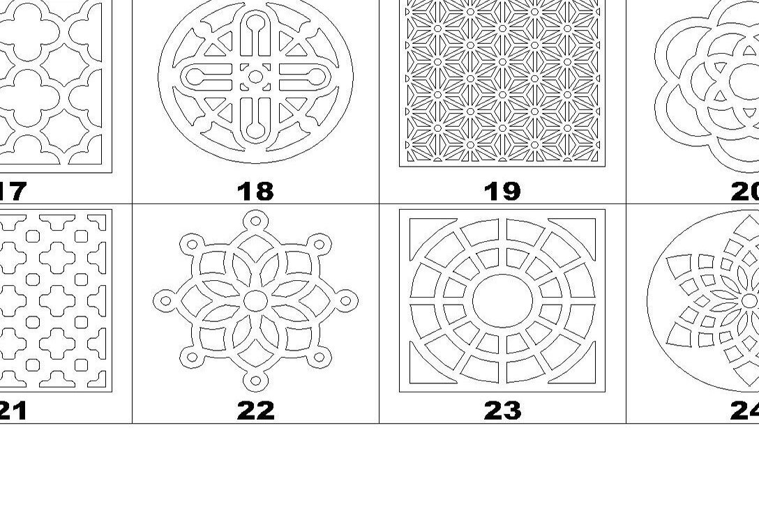 Intra απο ξύλο plywood 3mm-4mm πάχος – Wood Drink Coaster Bundle Plan Glowforge Δίασταση  20x20 cm INTRAFABR-37087862