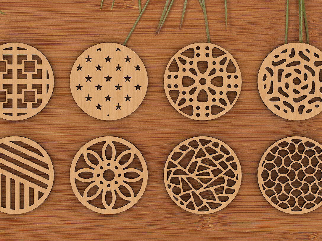 Intra απο ξύλο plywood 3mm-4mm πάχος – Ξύλινα σουβέρ για ποτό με λέιζερ 151 Δίασταση  20x20 cm INTRAFABR-58473291