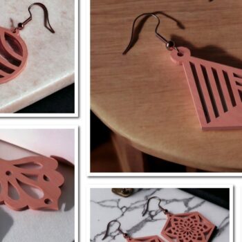 Intra απο ξύλο plywood 3mm-4mm πάχος – Πρότυπα κρεμαστά σχέδια για ξύλινα σκουλαρίκια 287 Δίασταση  5x5 cm INTRAFABR-50098492 - Image 1