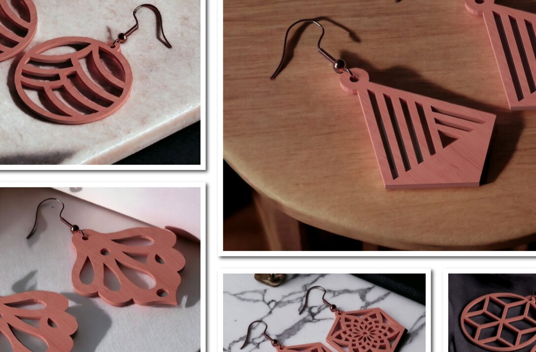 Intra απο ξύλο plywood 3mm-4mm πάχος – Πρότυπα κρεμαστά σχέδια για ξύλινα σκουλαρίκια 287 Δίασταση  5x5 cm INTRAFABR-50098492