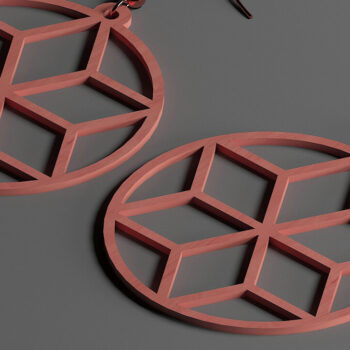 Intra απο ξύλο plywood 3mm-4mm πάχος – Πρότυπα κρεμαστά σχέδια για ξύλινα σκουλαρίκια 287 Δίασταση  5x5 cm INTRAFABR-50098492 - Image 4