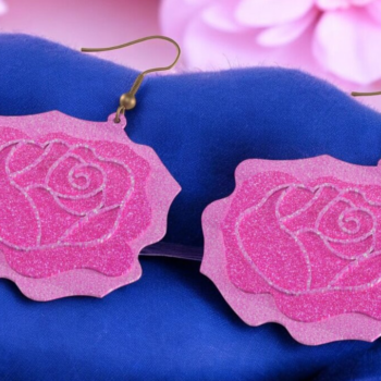 Intra απο ξύλο plywood 3mm-4mm πάχος – Ξύλινο σκουλαρίκι 185 Δίασταση  5x5 cm INTRAFABR-118355430 - Image 4