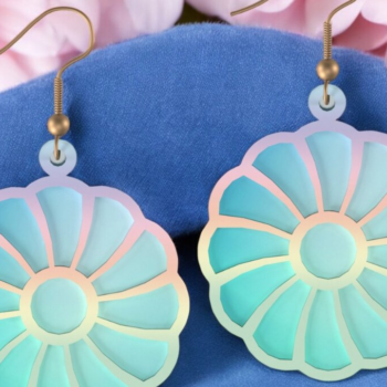 Intra απο ξύλο plywood 3mm-4mm πάχος – Ξύλινο σκουλαρίκι 185 Δίασταση  5x5 cm INTRAFABR-118355430 - Image 9