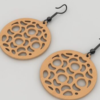 Intra απο ξύλο plywood 3mm-4mm πάχος – Ξύλινο σκουλαρίκι Bundle διανυσματικά αρχεία Δίασταση  5x5 cm INTRAFABR-40251704 - Image 3