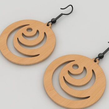 Intra απο ξύλο plywood 3mm-4mm πάχος – Ξύλινο σκουλαρίκι Bundle διανυσματικά αρχεία Δίασταση  5x5 cm INTRAFABR-40251704 - Image 4