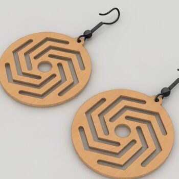 Intra απο ξύλο plywood 3mm-4mm πάχος – Ξύλινο σκουλαρίκι Bundle διανυσματικά αρχεία Δίασταση  5x5 cm INTRAFABR-40251704 - Image 8