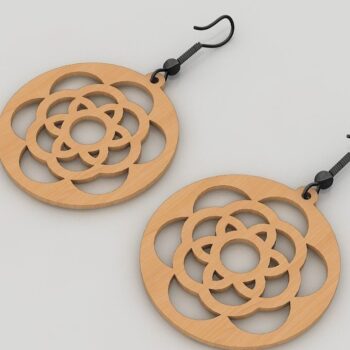 Intra απο ξύλο plywood 3mm-4mm πάχος – Ξύλινο σκουλαρίκι Bundle διανυσματικά αρχεία Δίασταση  5x5 cm INTRAFABR-40251704 - Image 9