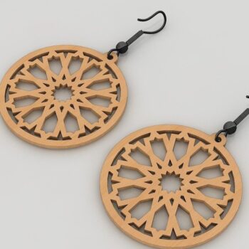 Intra απο ξύλο plywood 3mm-4mm πάχος – Ξύλινο σκουλαρίκι Bundle διανυσματικά αρχεία Δίασταση  5x5 cm INTRAFABR-40251704 - Image 10