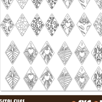 Intra απο ξύλο plywood 3mm-4mm πάχος – Ξύλινα Σκουλαρίκια Κοσμήματα Πακέτο & CDR Δίασταση  5x5 cm INTRAFABR-43105620 - Image 4