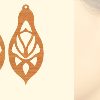 Intra απο ξύλο plywood 3mm-4mm πάχος – Ξύλινα σκουλαρίκια Δίασταση  5x5 cm INTRAFABR-96584471 - Image 1