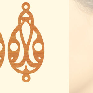 Intra απο ξύλο plywood 3mm-4mm πάχος – Ξύλινα σκουλαρίκια Δίασταση  5x5 cm INTRAFABR-96584505