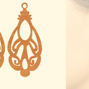 Intra απο ξύλο plywood 3mm-4mm πάχος – Ξύλινα σκουλαρίκια Δίασταση  5x5 cm INTRAFABR-96584531