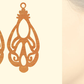 Intra απο ξύλο plywood 3mm-4mm πάχος – Ξύλινα σκουλαρίκια Δίασταση  5x5 cm INTRAFABR-96584531 - Image 1