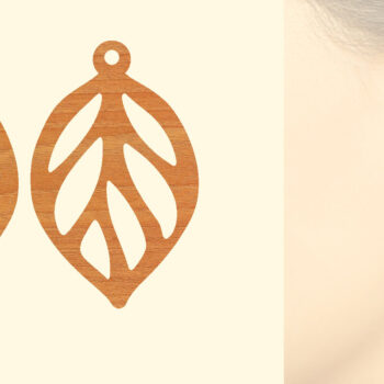 Intra απο ξύλο plywood 3mm-4mm πάχος – Ξύλινα σκουλαρίκια Δίασταση  5x5 cm INTRAFABR-96584749 - Image 1