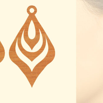 Intra απο ξύλο plywood 3mm-4mm πάχος – Ξύλινα σκουλαρίκια Δίασταση  5x5 cm INTRAFABR-96584790 - Image 1