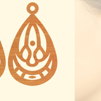 Intra απο ξύλο plywood 3mm-4mm πάχος – Ξύλινα σκουλαρίκια Δίασταση  5x5 cm INTRAFABR-96584831 - Image 1