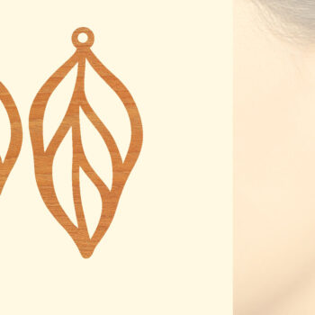 Intra απο ξύλο plywood 3mm-4mm πάχος – Ξύλινα σκουλαρίκια Δίασταση  5x5 cm INTRAFABR-96585020 - Image 1