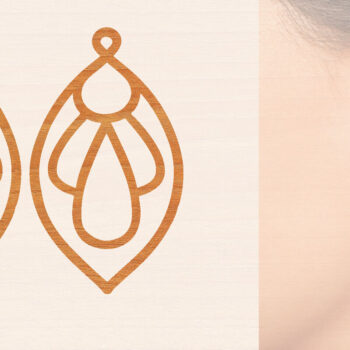 Intra απο ξύλο plywood 3mm-4mm πάχος – Ξύλινα σκουλαρίκια Δίασταση  5x5 cm INTRAFABR-104443265 - Image 1