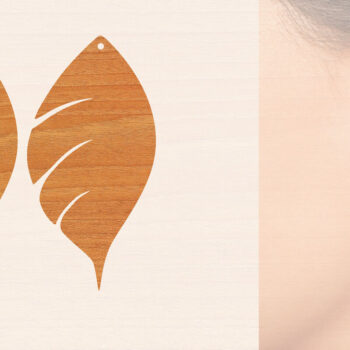 Intra απο ξύλο plywood 3mm-4mm πάχος – Ξύλινα σκουλαρίκια Δίασταση  5x5 cm INTRAFABR-104444097 - Image 1