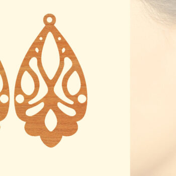 Intra απο ξύλο plywood 3mm-4mm πάχος – Ξύλινα σκουλαρίκια Δίασταση  5x5 cm INTRAFABR-96584286 - Image 1