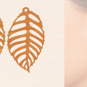 Intra απο ξύλο plywood 3mm-4mm πάχος – Ξύλινα σκουλαρίκια Δίασταση  5x5 cm INTRAFABR-104444372 - Image 1