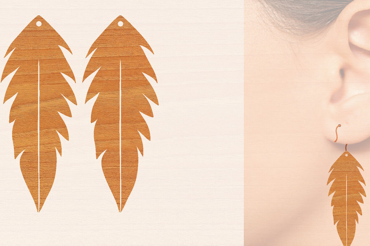 Intra απο ξύλο plywood 3mm-4mm πάχος – Ξύλινα σκουλαρίκια Δίασταση  5x5 cm INTRAFABR-104444446