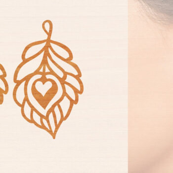 Intra απο ξύλο plywood 3mm-4mm πάχος – Ξύλινα σκουλαρίκια Δίασταση  5x5 cm INTRAFABR-104444643 - Image 1